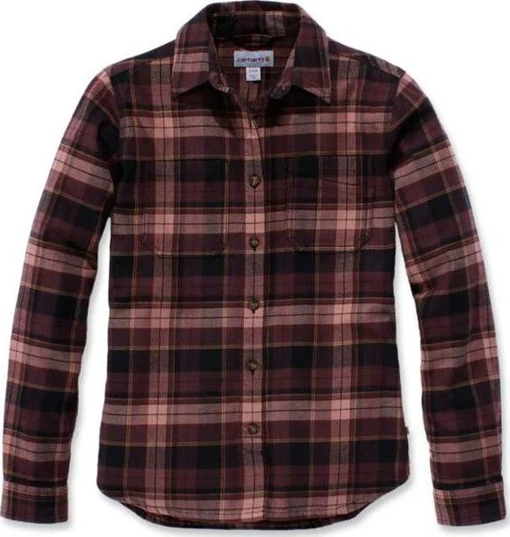 Kampanjpris Carhartt W's Hamilton Flannel Shirt Port
