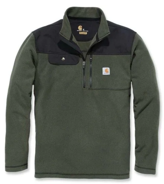 Carhartt M's Fallon 1/2 Zip Sweatshirt Olive Snabb frakt