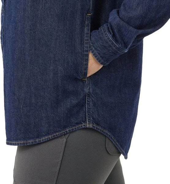 Carhartt W's Midweight Denim L/S Shirt Zion Köp online