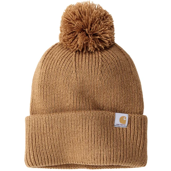 Fynd Carhartt W's Knit Pom-Pom Cuffed Beanie Carhartt® Brown