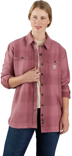 Carhartt W's Loose Fit Twill Shirt Jacket Woodrose Säker betalning