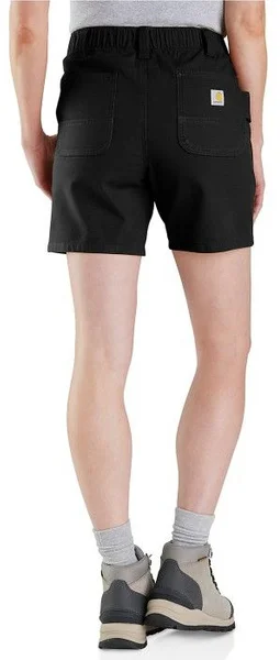 Handla nu Carhartt W's Relaxed Fit Canvas Work Short Black