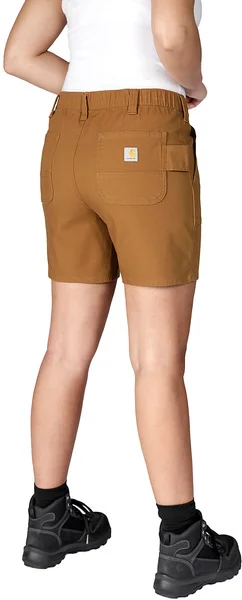 Kampanjpris Carhartt W's Relaxed Fit Canvas Work Short Carhartt® Brown