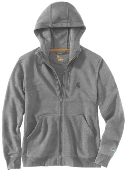 Carhartt M's Delmont Zip Hooded Sweatshirt Asphalt Heather Beställ idag