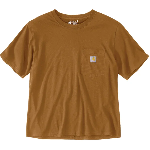 Carhartt W's Lightweight S/S Crewneck T-Shirt Carhartt® Brown Billigare
