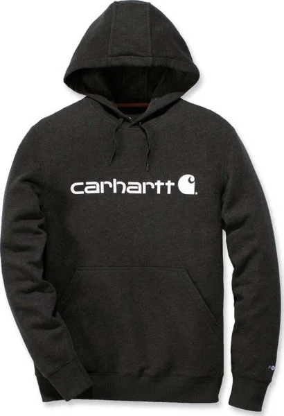 Carhartt M's Delmont Graphic Hooded Sweatshirt Black Heather Endast denna vecka