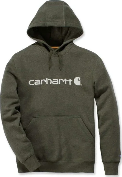 Carhartt M's Delmont Graphic Hooded Sweatshirt Moss Heather Köp nu