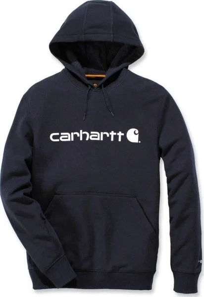Snabb frakt Carhartt M's Delmont Graphic Hooded Sweatshirt Navy Heather