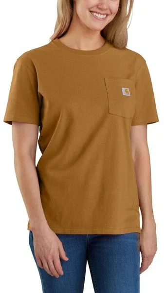 Carhartt W's Workwear Pocket S/S T-Shirt Carhartt® Brown Utförsäljning