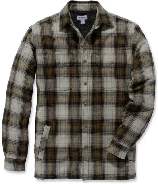 Populär Carhartt M's Hubbard Sherpa Lined Shirt Jacket Relaxed Fit Fir Green