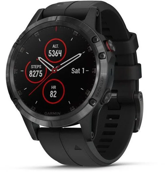 Lågt pris Fenix 5 Plus Sapphire Svart