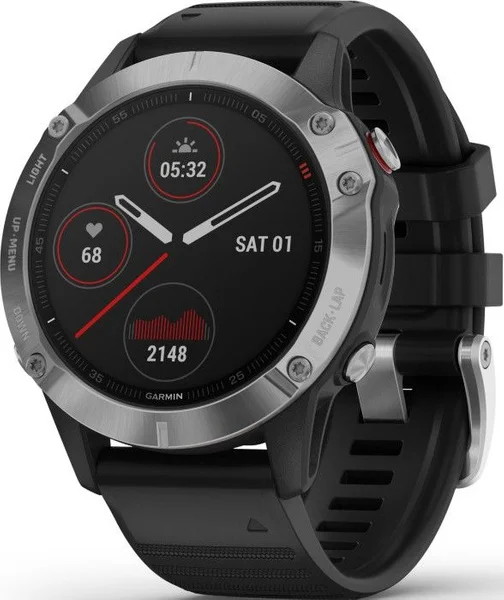 Fenix 6 Silver with Black Band Populärt val