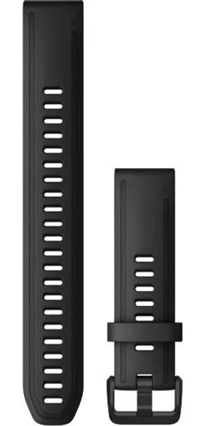 QuickFit 20 mm Armband Black Silicone Large Premium