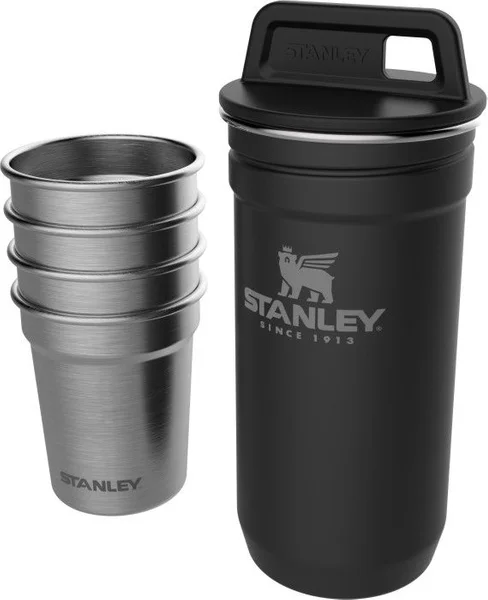 Premium Adventure Shot Glass Set Matte Black