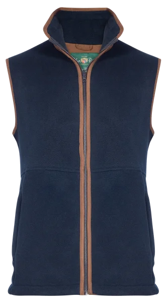 M's Aylsham Fleece Waistcoat Dark Navy Begränsat erbjudande
