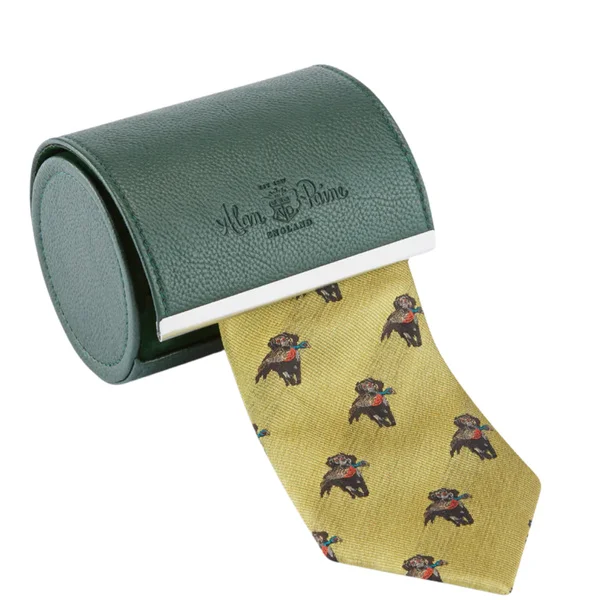 Extra rabatt Ripon Silk Tie - Retriever Design Yellow