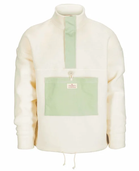 V-Bond Cord Fleece Mens Natural/Lichen Green Kundfavorit