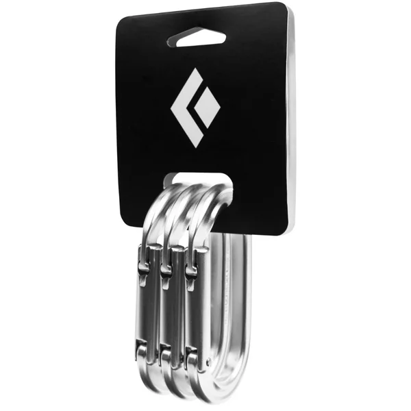 Oval Keylock Carabiner 3-Pack Polished Utförsäljning