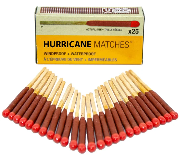 Outlet Hurricane Matches - 25 matches