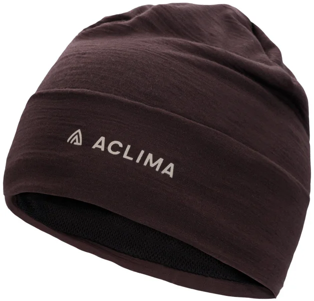 Aclima WoolNet Light Beanie Chocolate Plum Kampanjpris