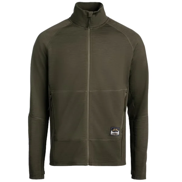 Fynd M's Tived Merino Full Zip Forest Green