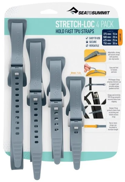 Endast denna vecka Sea To Summit Strap Stretch-Loc TPU Set 20x 375-750 mm 4-pack Dusk