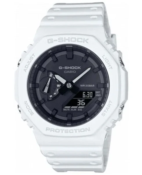 Extra rabatt G-Shock GA-2100-7AER Hvit