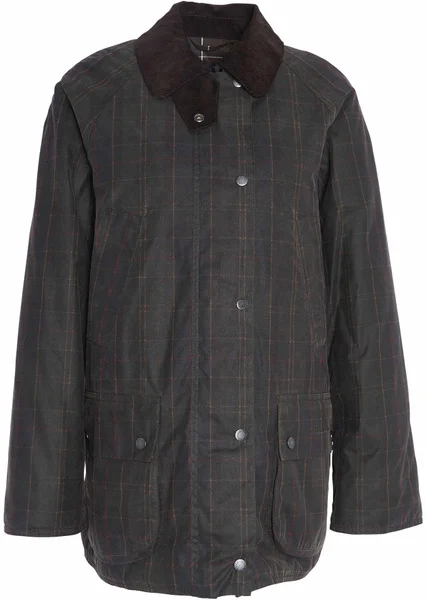 Billig W's Ashby Tartan Wax Jacket Olive