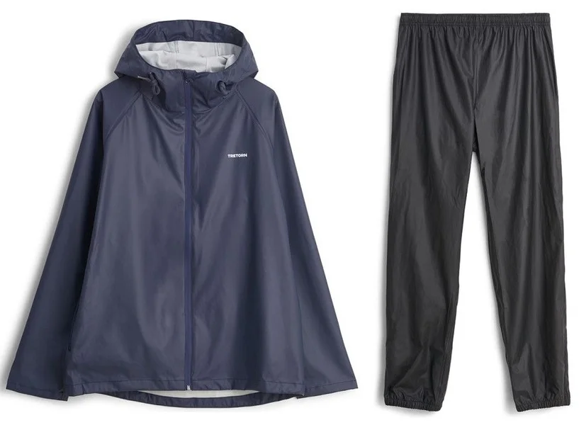 Rabatt Packable Rainset Navy