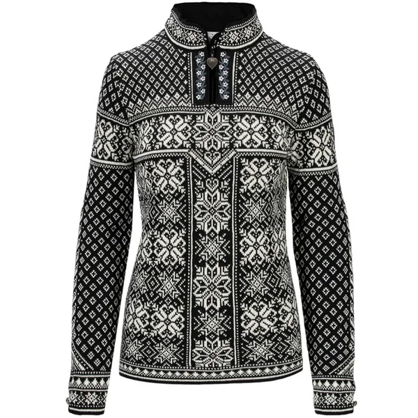 W's Peace Fem Sweater Black Offwhite Fri frakt