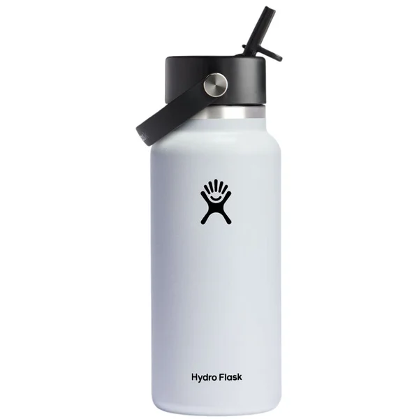I lager Wide Flex Straw Cap 32 oz (946 ml) White