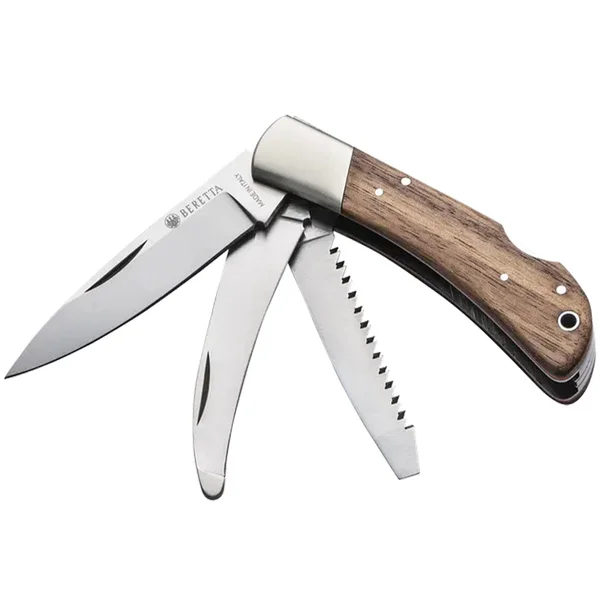 Fynd Duiker Three Blade Knife Brown & Orange