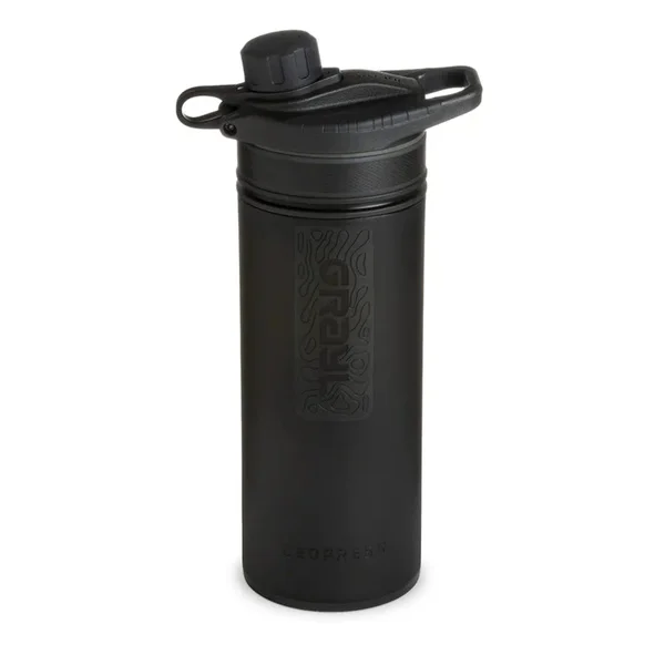 GeoPress® Purifier Bottle 710ml Covert Black Snabb leverans