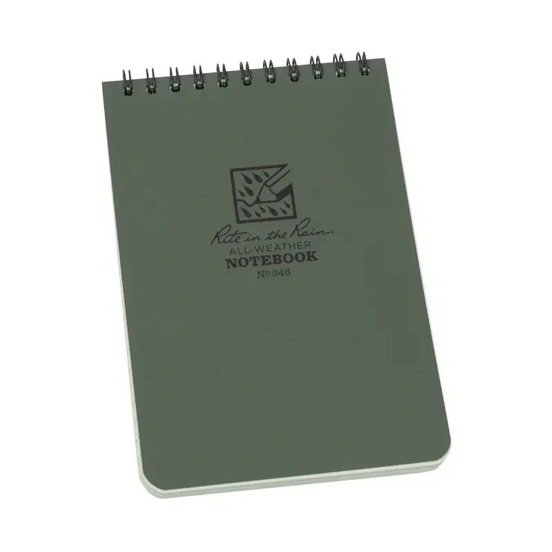 Populär Notebook, Top Spiral, 10 x 15 cm, Green