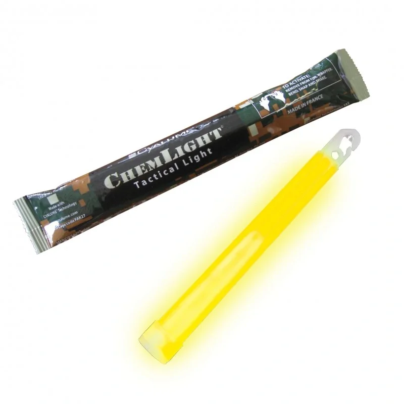 Cyalume Chemlight 6" Yellow Lightstick 12H Snabb leverans