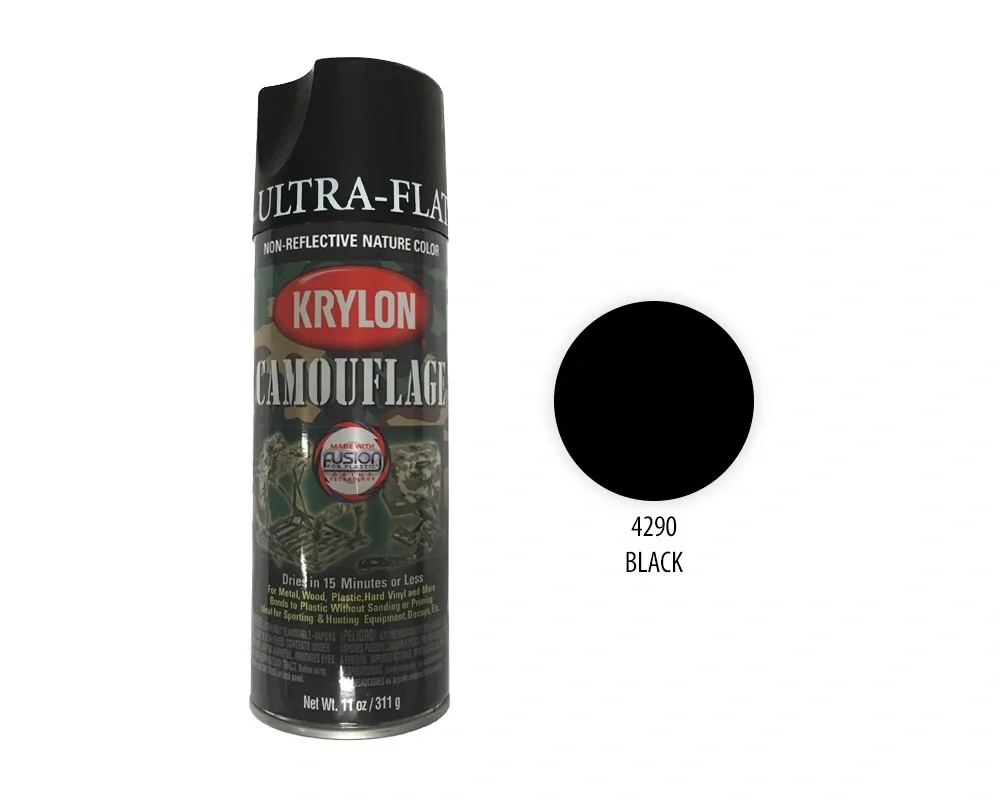 Krylon Spray camouflagefärg Black Fynd