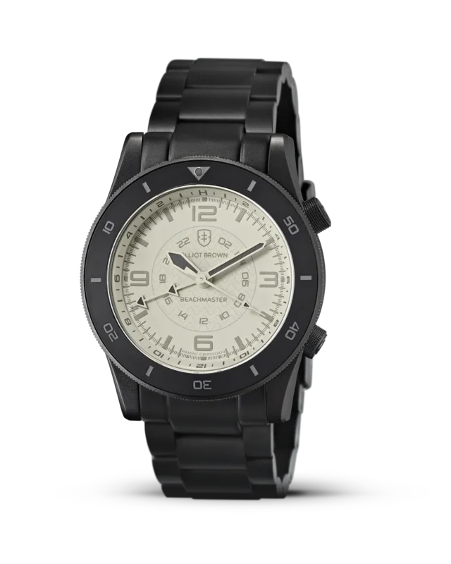 Snabb leverans BEACHMASTER GHOST - Sandblasted Gunmetal Grey PVD Bracelet